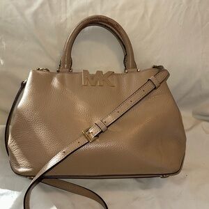 Michael Kors Beige Leather Satchel